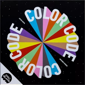Color Code A wheel of brightly colored rays ends with the game title "Color Code" on either side of the circle in white on a black background.