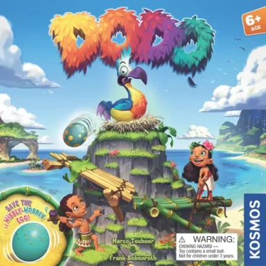 Dodo A colorful bird sits atop a mountain surrounded by ramps with the game title "Dodo" above in bright, feathery letters